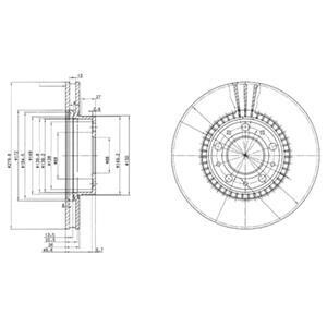 Гальмівні(тормозні) диски Delphi BG2719