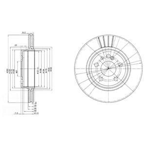 Тормозной диск Delphi BG2740