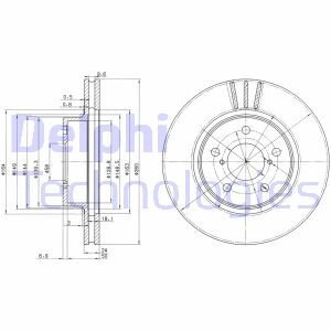 Диск гальмівний Delphi BG2767