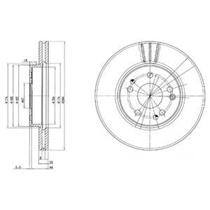 Гальмівні(тормозні) диски Delphi BG2772