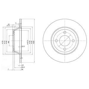 Тормозной диск Delphi BG2783