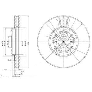 Тормозной диск Delphi BG2829