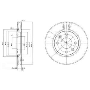 Гальмівні(тормозні) диски Delphi BG2871