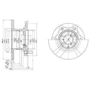 Тормозной диск Delphi BG302