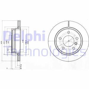 Тормозной диск Delphi BG3041C