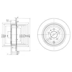 Тормозной диск Delphi BG3049