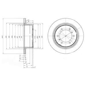 Тормозной диск Delphi BG3105 (фото 1)