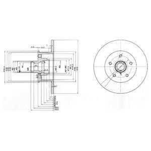 Гальмівний диск Delphi BG310