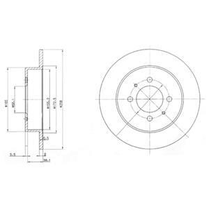 Диск гальмівний Delphi BG3125