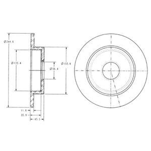 Тормозной диск Delphi BG3131