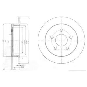 Тормозной диск Delphi BG3143