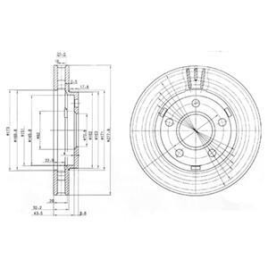 Диск гальмівний Delphi BG3144