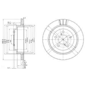 Гальмівні(тормозні) диски Delphi BG3154