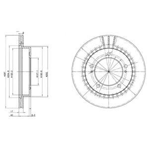 Гальмівний диск Delphi BG3158