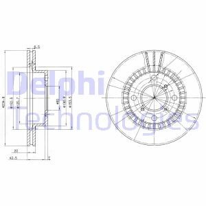 Тормозной диск Delphi BG3160