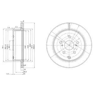 Тормозной диск Delphi BG3166