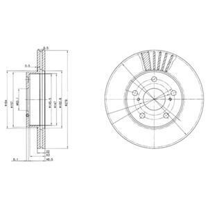 Тормозной диск Delphi BG3171