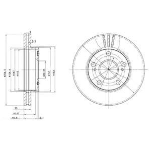 Тормозной диск Delphi BG3172