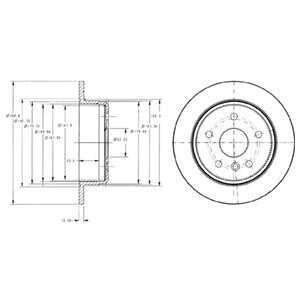 Тормозной диск Delphi BG3178