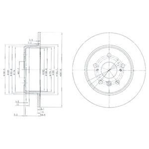 Тормозной диск Delphi BG3183