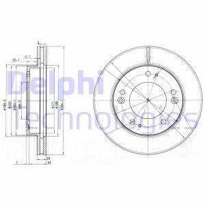 Диск гальмівний Delphi BG3226