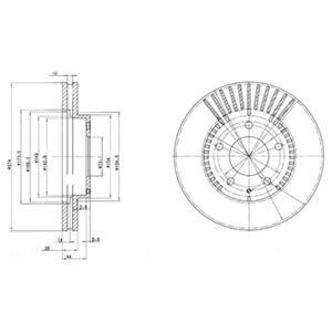 Гальмівні(тормозні) диски Delphi BG3232