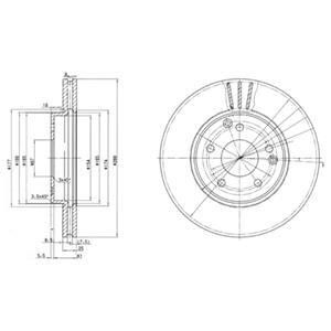 Гальмівний диск Delphi BG3240