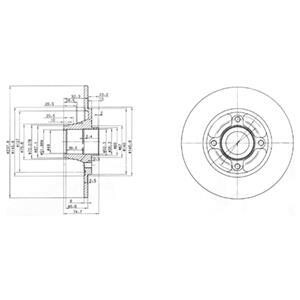 Тормозной диск Delphi BG3360