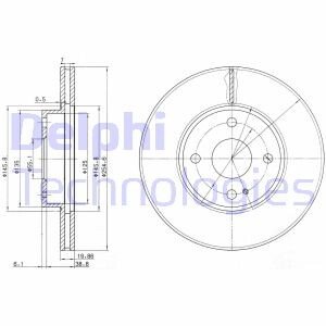 Тормозной диск Delphi BG3393