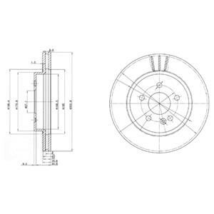 Тормозной диск Delphi BG3397