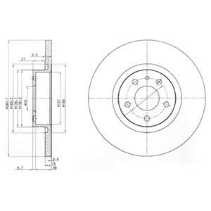 Тормозной диск Delphi BG3420