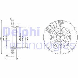 Тормозной диск Delphi BG3424