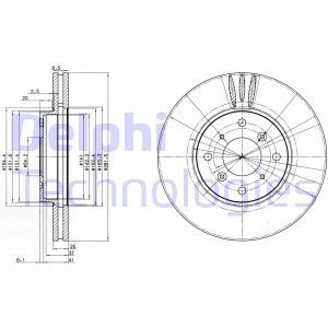 Диск гальмівний Delphi BG3516