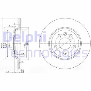 Тормозной диск Delphi BG3518