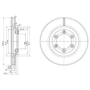 Тормозной диск Delphi BG3523