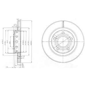 Гальмівні(тормозні) диски Delphi BG3525