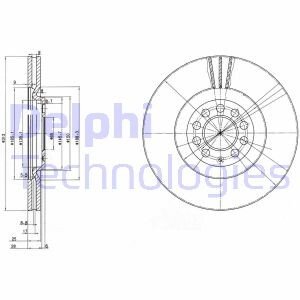 Диск гальмівний Delphi BG3528