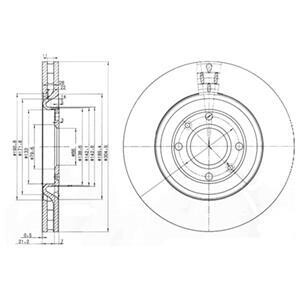 Гальмівний диск Delphi BG3529