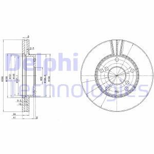 Тормозной диск Delphi BG3531