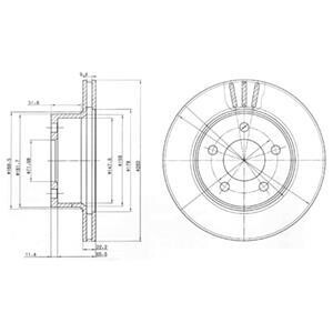 Тормозной диск Delphi BG3532