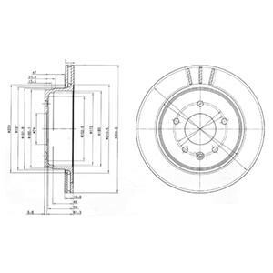 Тормозной диск Delphi BG3542