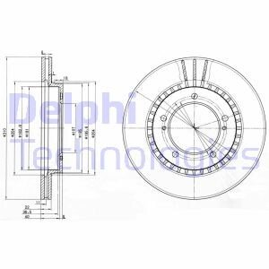 Диск гальмівний Delphi BG3587