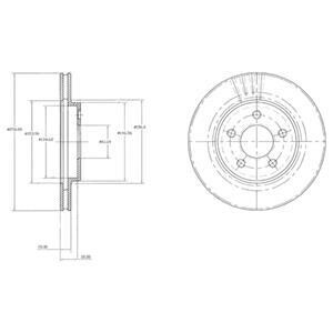 Гальмівні(тормозні) диски Delphi BG3594 (фото 1)