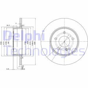 Тормозной диск Delphi BG3602