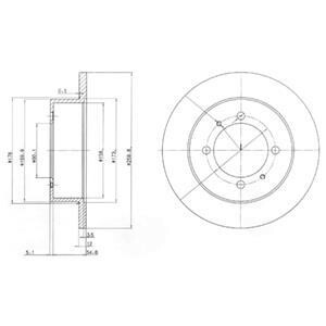 Диск гальмівний Delphi BG3609