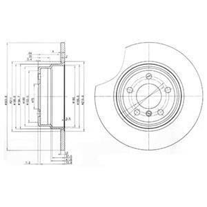 Тормозной диск Delphi BG3629