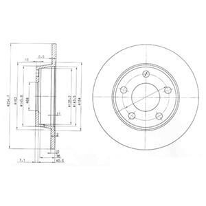 Тормозной диск Delphi BG3671