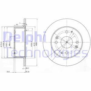 Тормозной диск Delphi BG3677