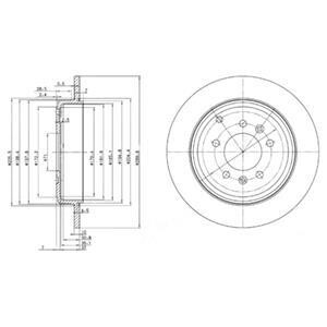 Тормозной диск Delphi BG3684