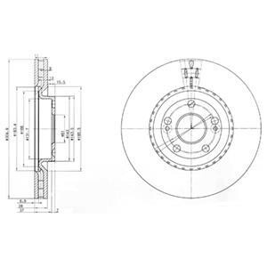 Тормозной диск Delphi BG3685